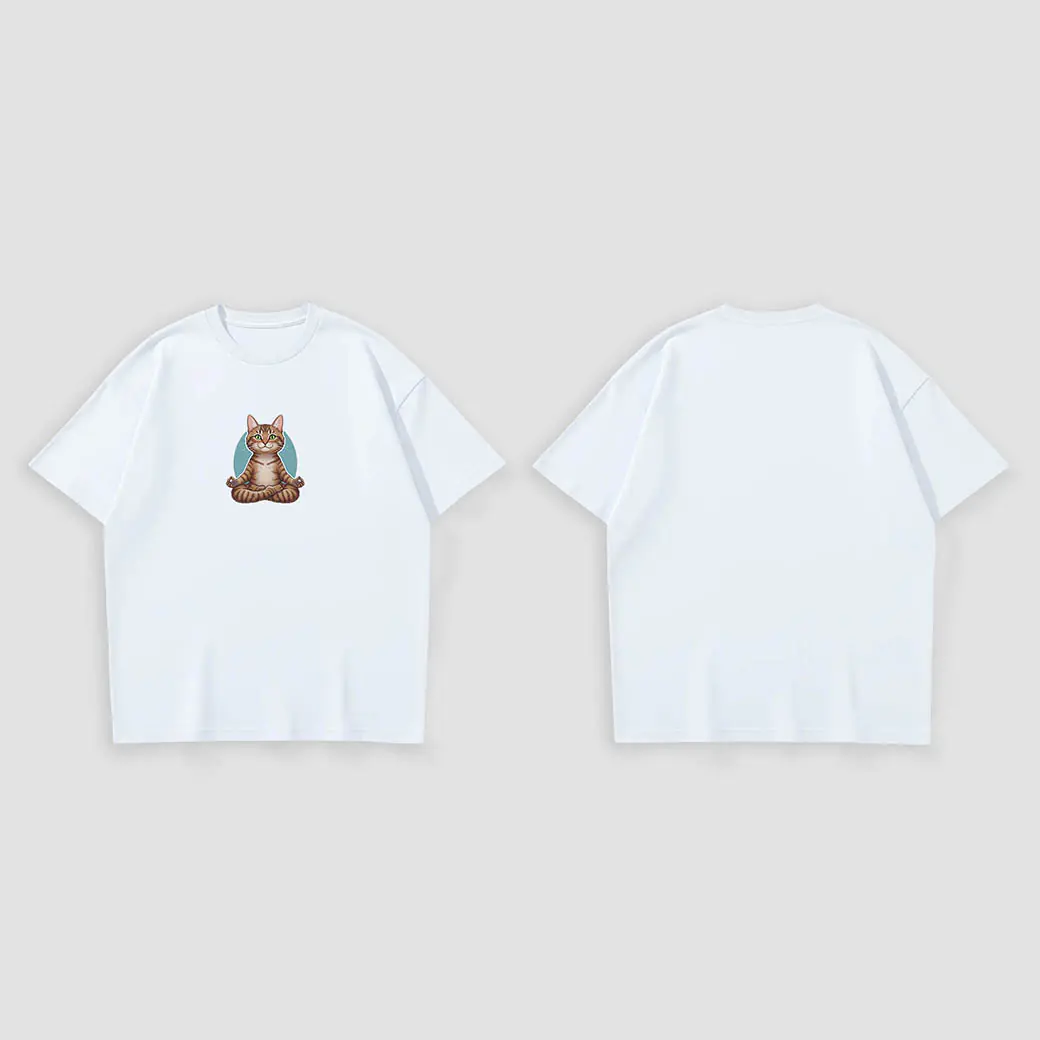 Kaos Kucing Meditasi Zen Yoga - Image 3