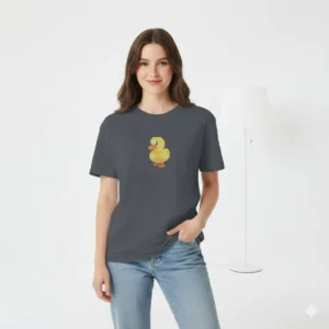 Kaos Yellow Duck 3D Pixel Style