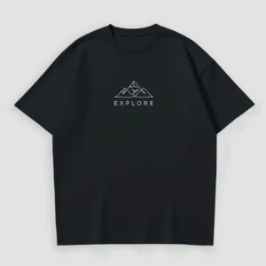 Kaos Desain Garis Gunung Explore Nature