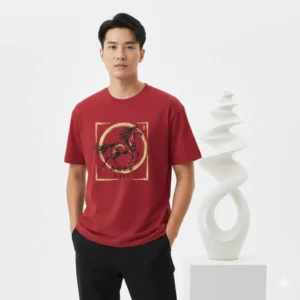 Kaos Imlek Kuda Gong Xi Fa Cai