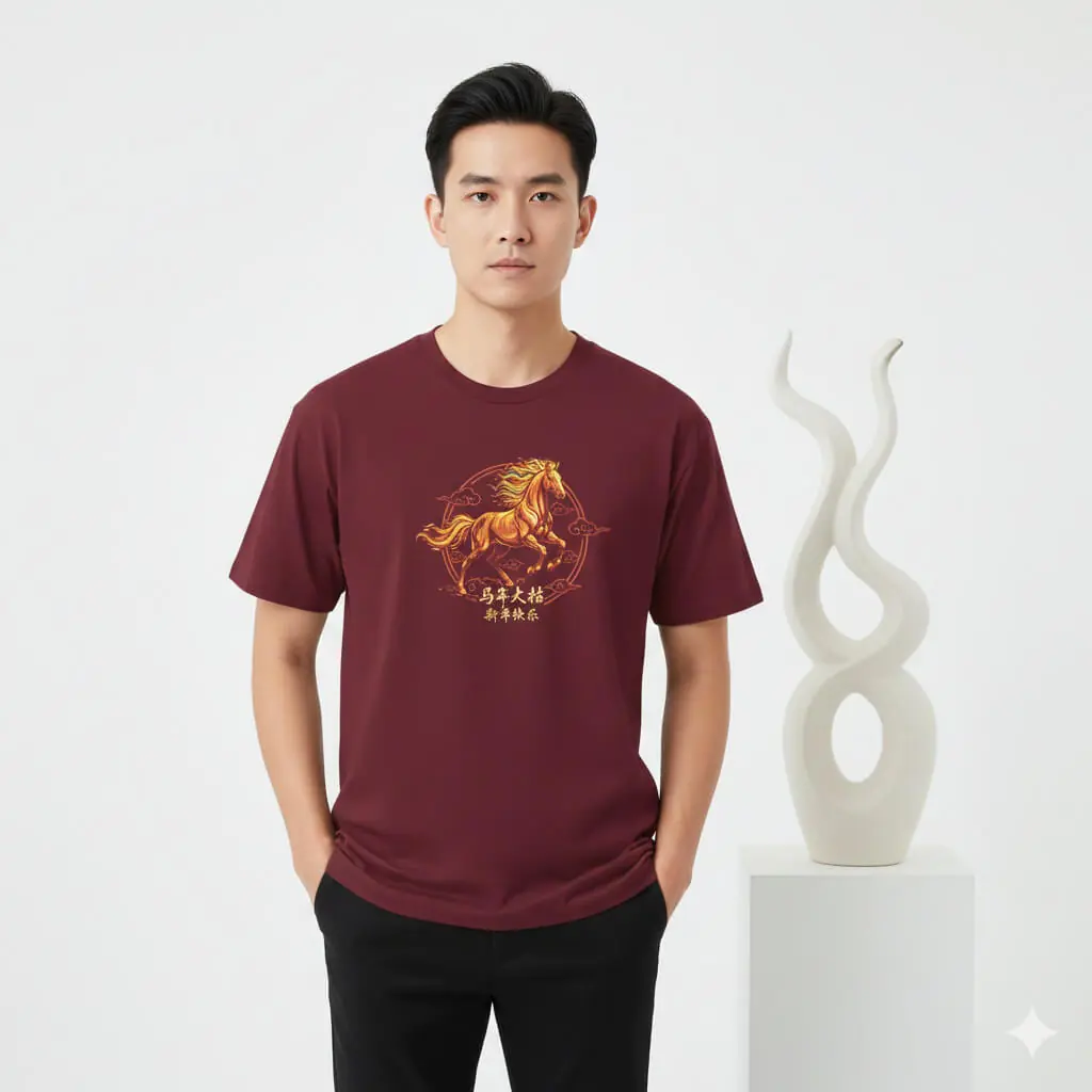 Kaos Imlek Golden Horse - Image 2