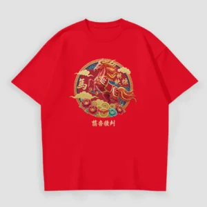 Kaos Imlek Kuda Merah Berjirah
