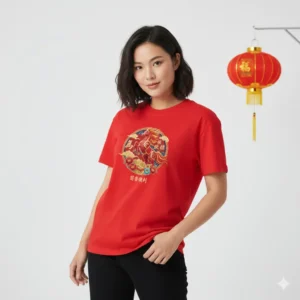 Kaos Imlek Kuda Merah Berjirah