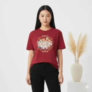 Kaos Reunion Dinner Chinese New Year Karakter Shio Lucu