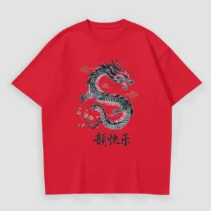 Kaos Dragon Chinese New Year Shio Naga Merah