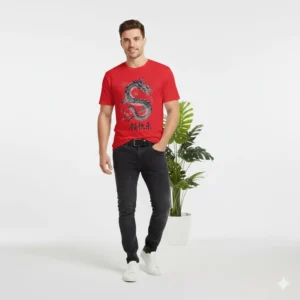 Kaos Dragon Chinese New Year Shio Naga Merah