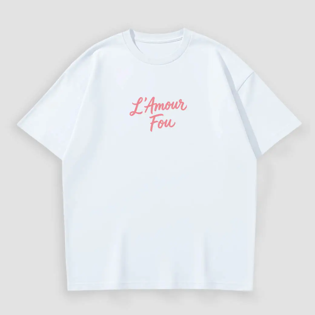 Kaos L'Amour Fou Typography Gaya Paris Chic